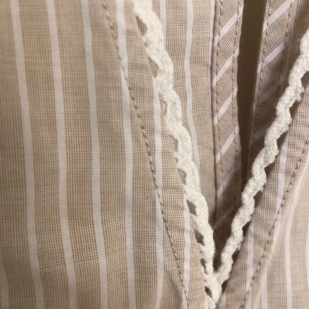 NWOT Free People Good Feels Striped Peplum Top Sz medium sleeveless summer - Picture 8 of 15